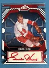 2025 Leaf Hockey GORDIE HOWE Detroit Red Wings Acetate RED Foil AUTO 1/1