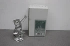 Lenox Cat Fine Crystal Glass Fascination Sculpture Figurine NOS