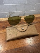 Vintage Bausch Lomb Ray-Ban Original Aviator Sunglasses B L 1/10 12K GF