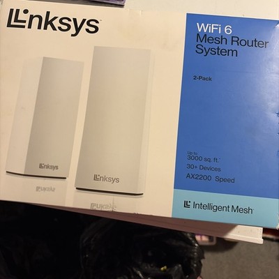 Linksys Atlas 6 AX2200 WiFi 6 Mesh Router System 2-Pack 3000  sq. ft. 30 devices
