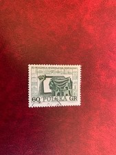 POLAND POLSKA 1965 USED SC 1298 WARSAW LIBERATION WW2 MERMAID PICK 1