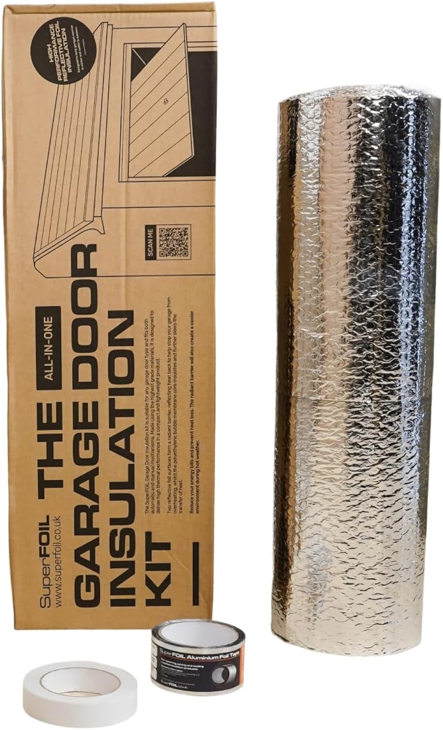 SuperFOIL Garage Door Insulation 6sqm - Increase Garage Door Thermal Efficiency by 300% - Foil Multi Purpose Wrap and Tape - Image 5