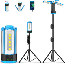 Rechargeable Camping Light with Stand, Adjustable LED Work Light