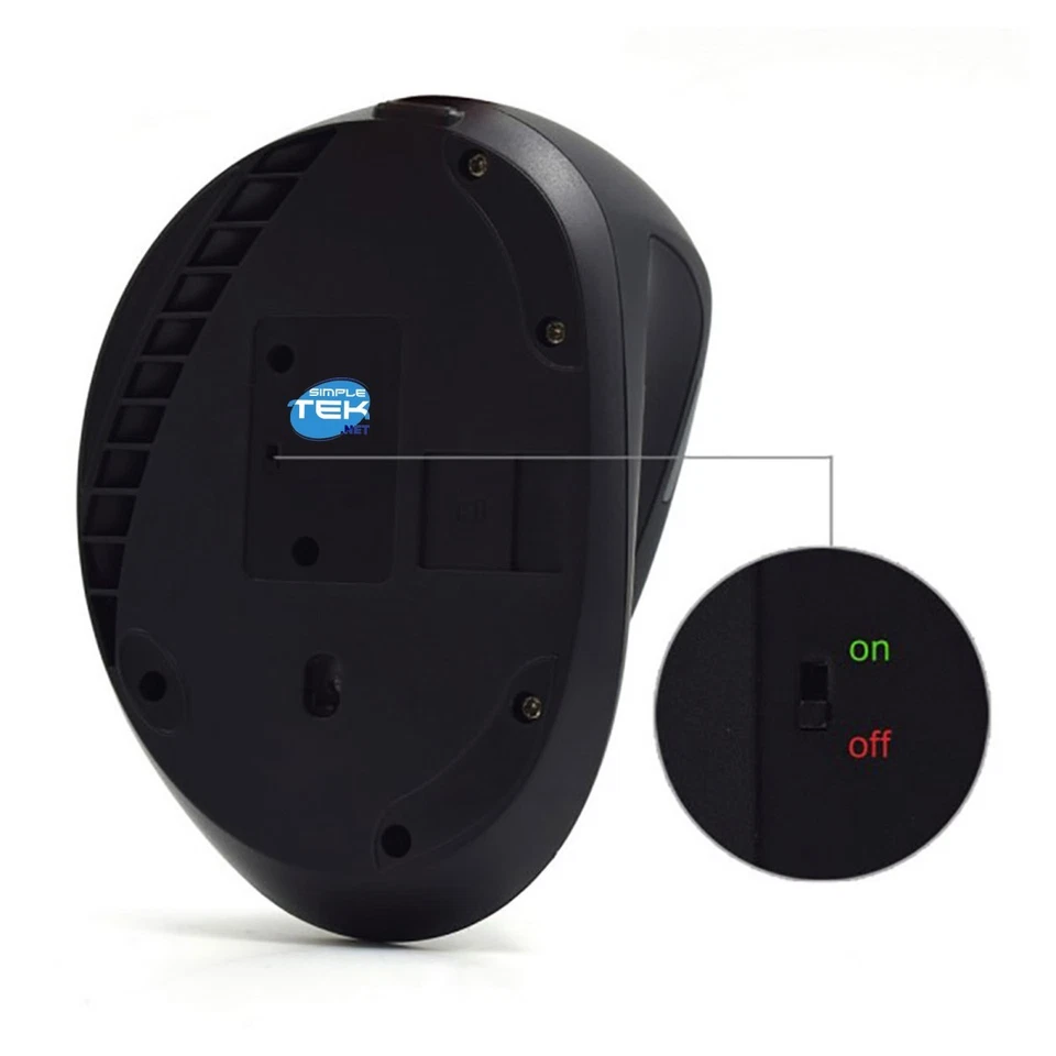 Ewent Wireless Vertical Mouse Universal For PC Computer Mac 1800DPI - Image 3 of 4