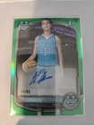 Topps 2025-26 Bowman Ace Flagg Bowman First autograph /99 true green Refractor