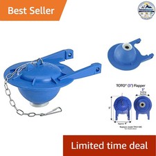Toilet Flapper Fits TOTO Blue 3-Inch Oversized Sealing Surface