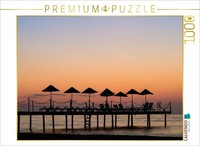 Calvendo Puzzle Sonnenuntergang Am Badestrand | 1000 Teile Lege-GrößE 64 × 48 Cm