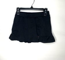 Fila Girls Athletic Skort Black Elastic Waist  Girl Size 4