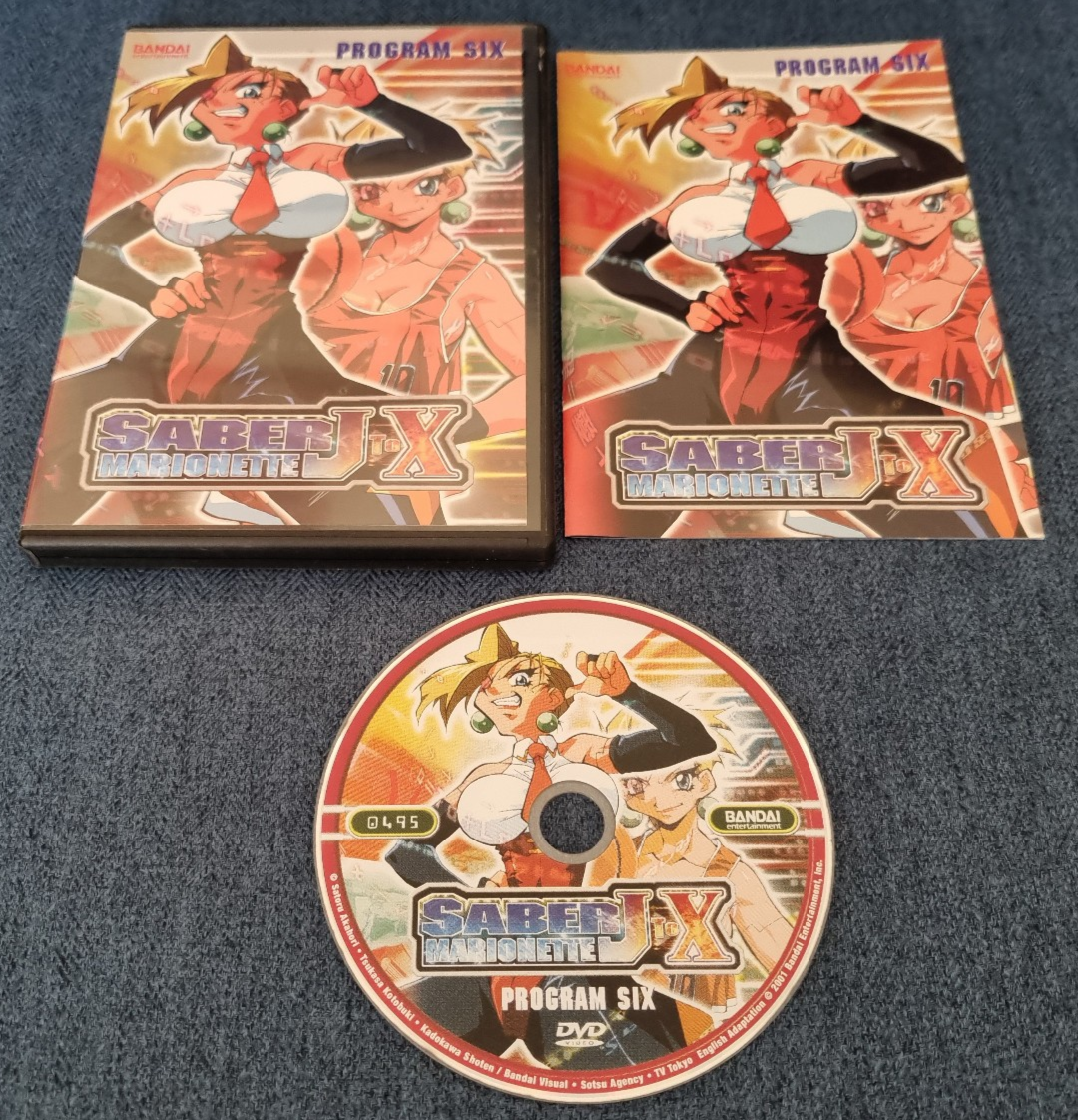 Region 1 DVD Saber Marionette J to X Program Six Anime