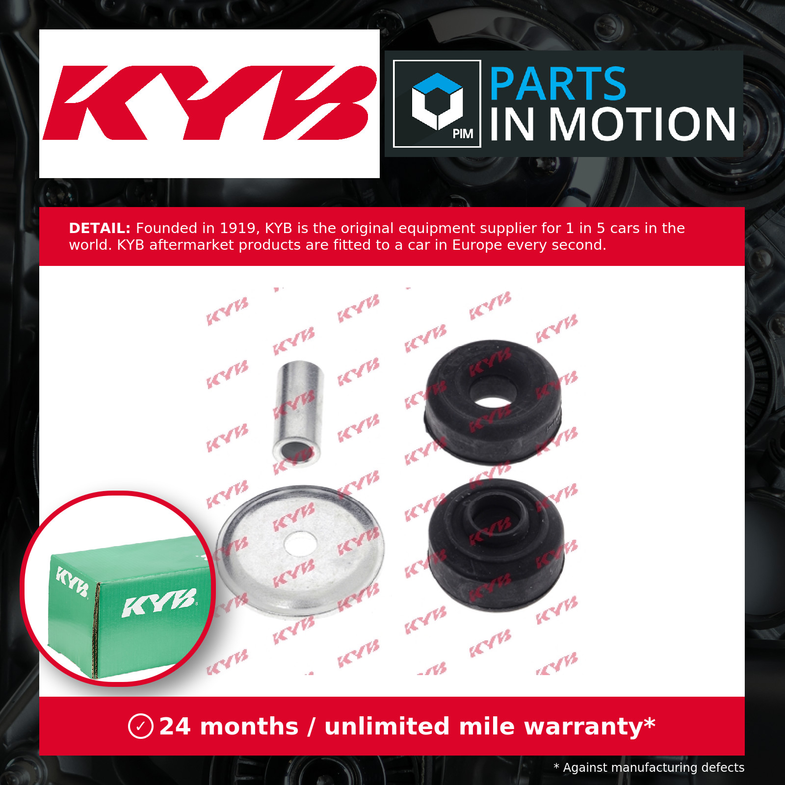 Top Strut Mounting fits MAZDA MX5 Mk3 1.8 Front or Rear 05 to 14 KYB F15128773