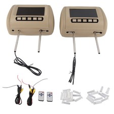 2pcs Universal 7 in HD Car Headrest LCD Video Player Wireless Control MP5 Displ