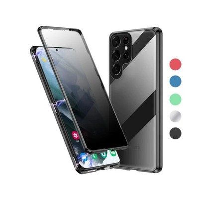 For Samsung Galaxy S25 S24 S23 S22 S21 20 Ultra Magnetic Double Sided Glass Case