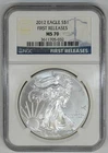 2012 American Silver Eagle $1 NGC MS70 First Releases Eagle