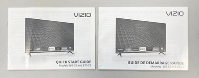 Quick Start Guide for Vizio E65-3 and E70-C3