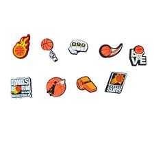 Basketball Shoe Charms Set Sports Croc NBA Basketball Theme Footwear Accessories