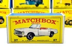Vintage 1960s Lesney Matchbox #27 MERCEDES BENZ 230SL Original BOX ONLY Nice!
