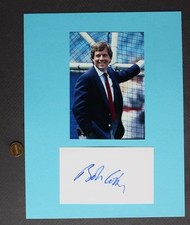 NBC & MLB TV Commentator Bob Costas signed / autographed card & photo set NICE-