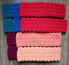 Set of 10 Crochet Handmade Headbands