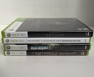 Xbox 360 Horror RPG Bundle Skyrim  map Witcher 2 Dead Rising Condemned 2 