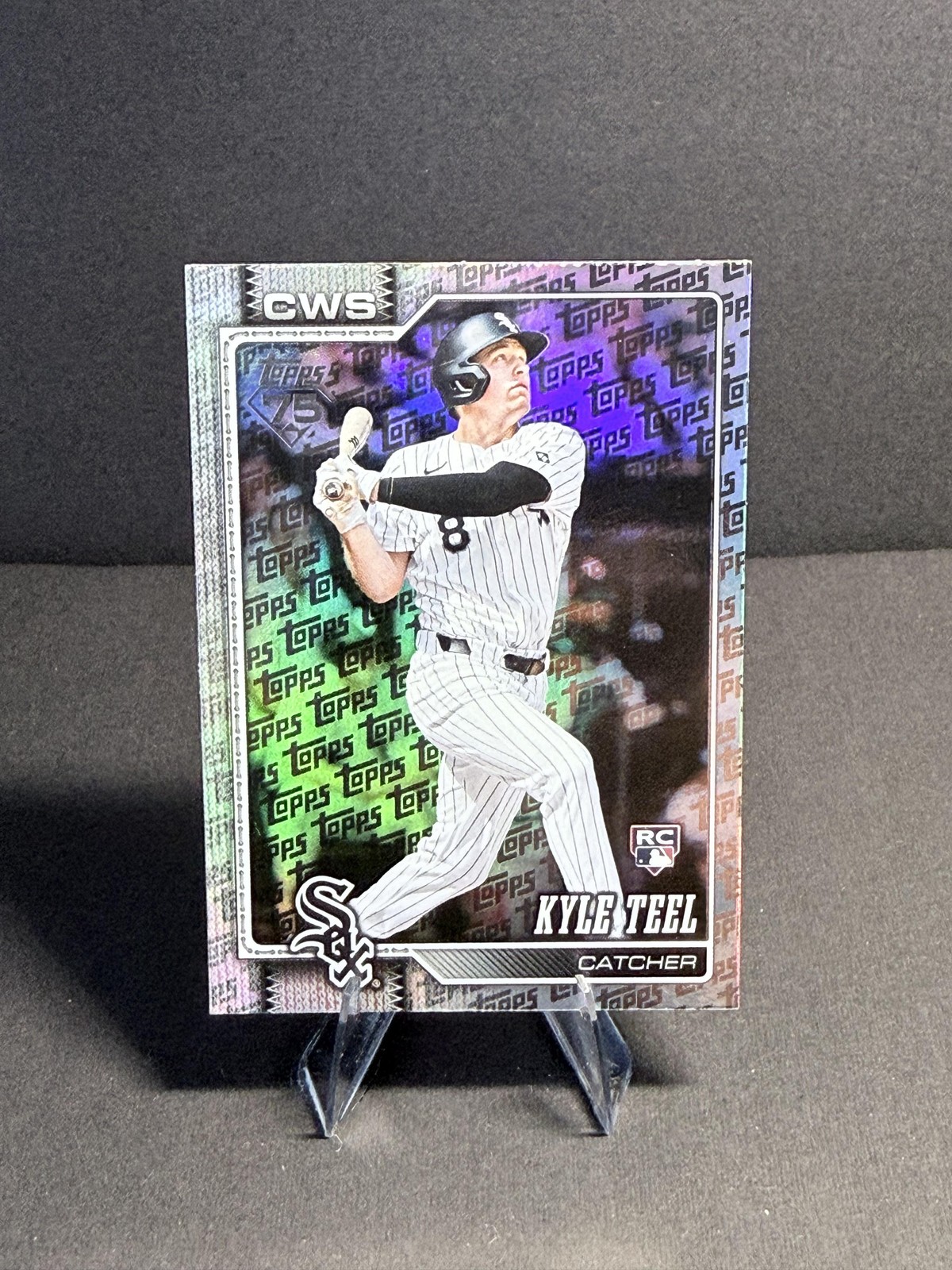 2026 Topps #201 Kyle Teel Topps Foil Pattern