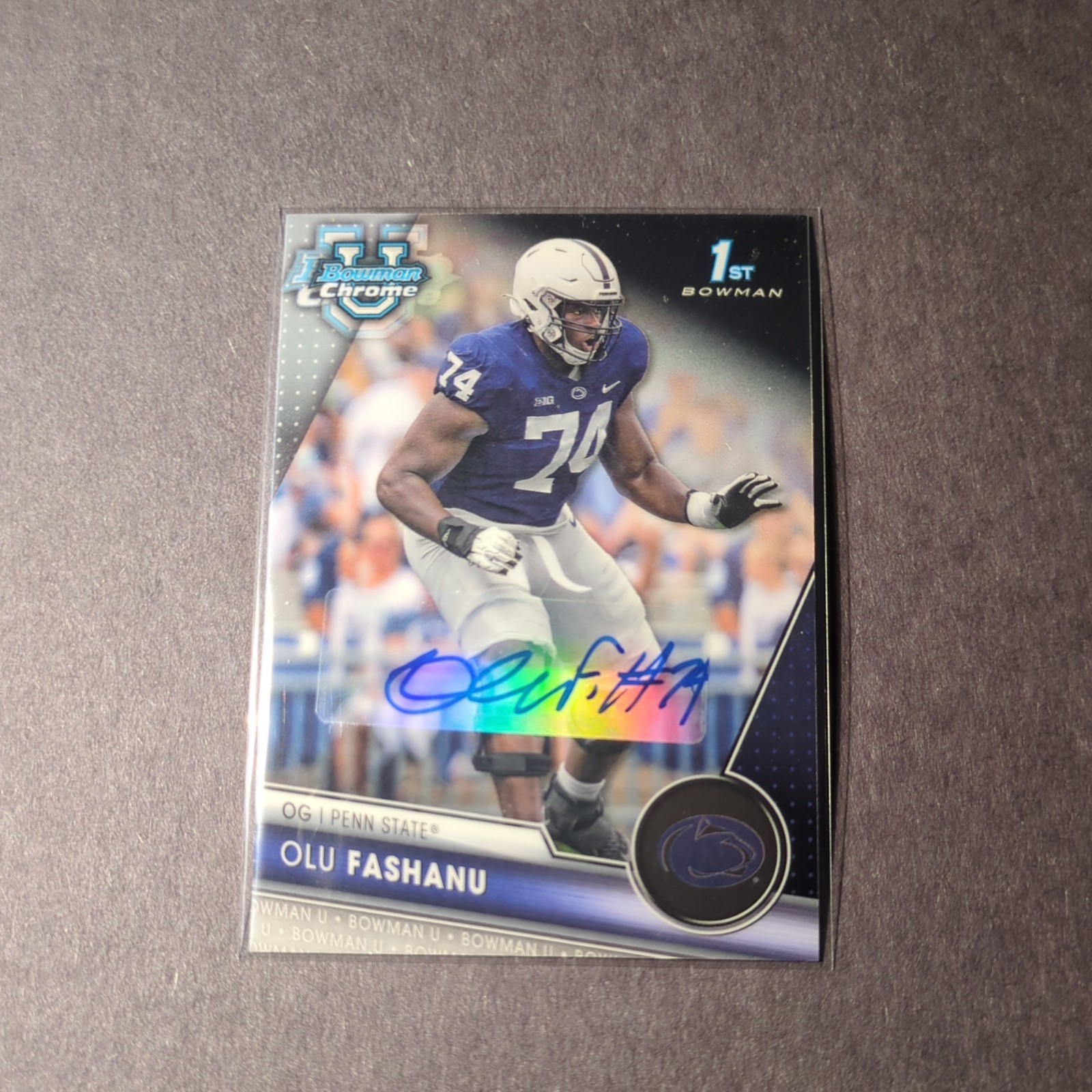 2023 Bowman University Chrome #122 Olu Fashanu Pro Athletes Direct Auto