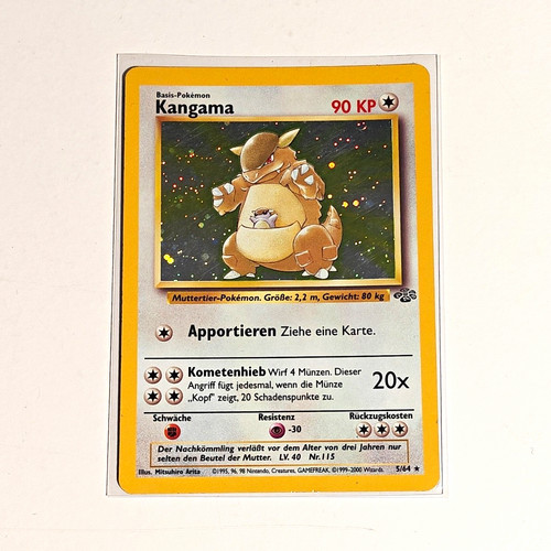 Wizards of the Coast Pokémon TCG Kangaskhan (Kangama) 5/64 Jungle Holo Rare Ger