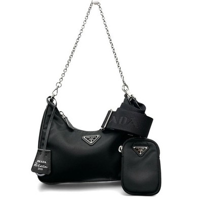 Prada Exhibition Grade Re-Edition 2005 Re-Nylon 2Way Chain Shoulder Bag 1Bh204
