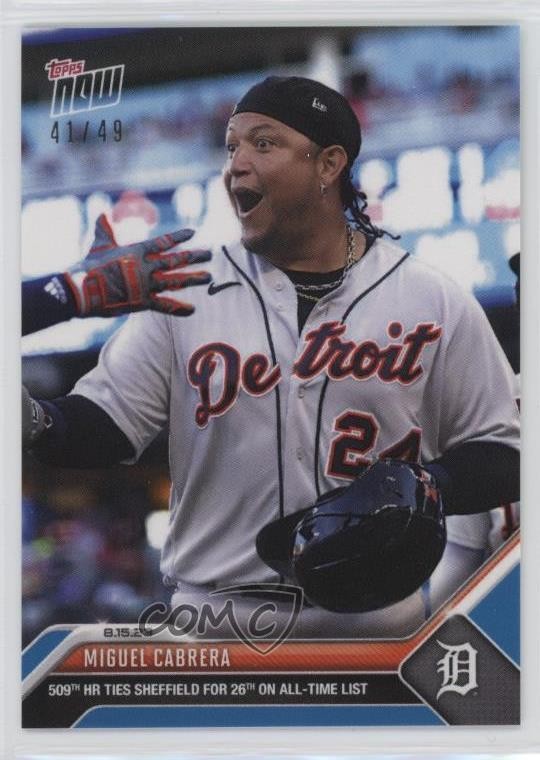 2023 Topps Now Blue 41/49 Miguel Cabrera #712 o4r