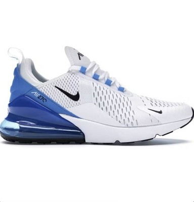 Nike Air Max 270 White/Black-Photo Blue Men's Low Top Sneaker AH8050-110