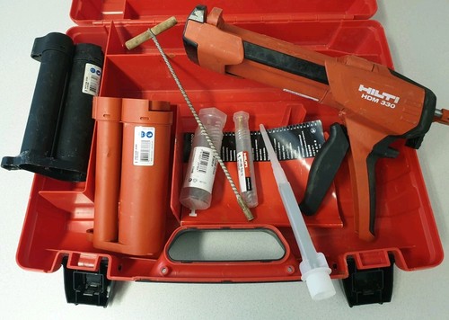 Hilti HDM 330 Resin Gun With Accessories & Case.
