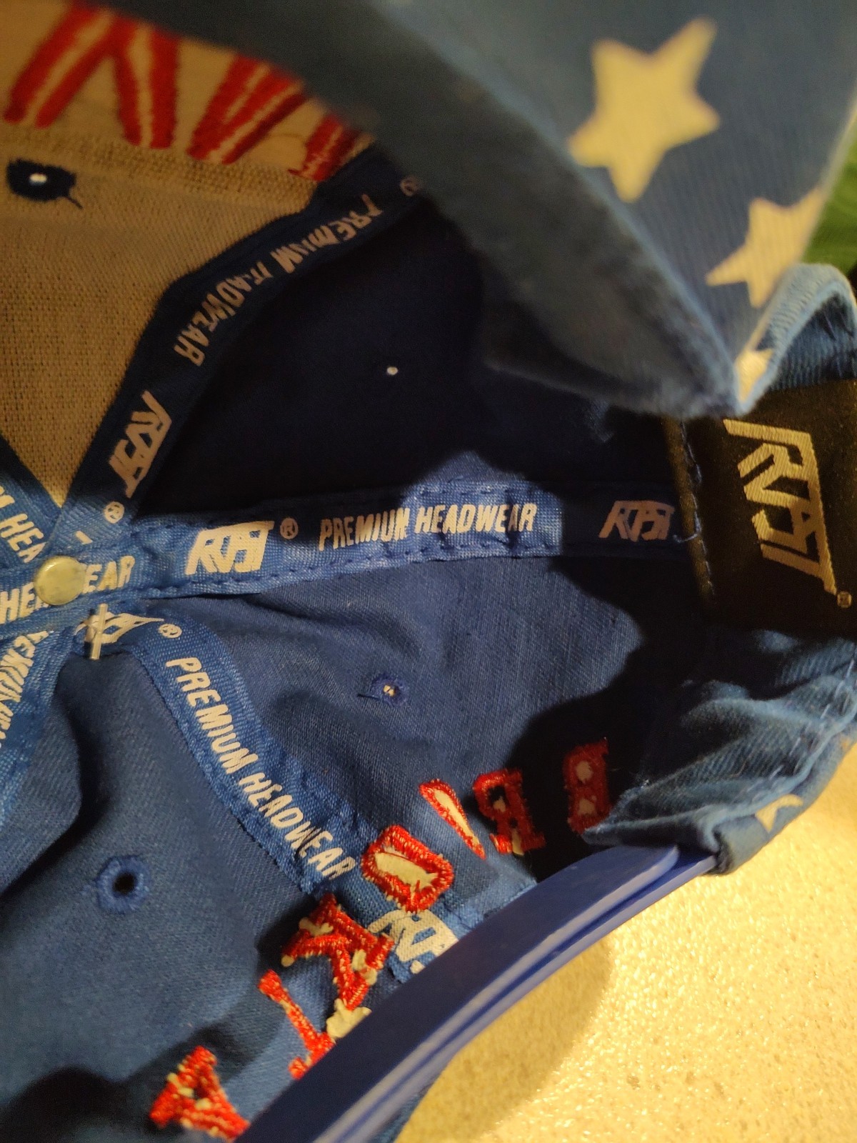 Rost Brooklyn Stars Pattern Snapback Baseball Hat… - image 8