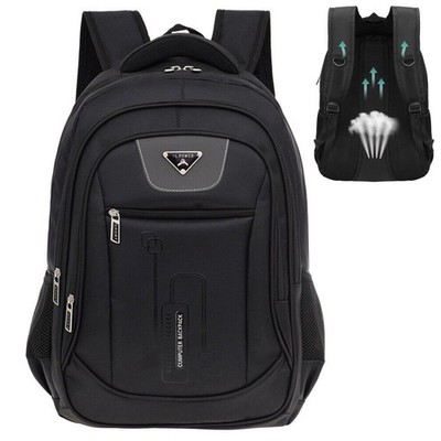 Herren Rucksack Wasserdicht Sport Arbeit Freizeit Schulrucksack Tasche Schwarz