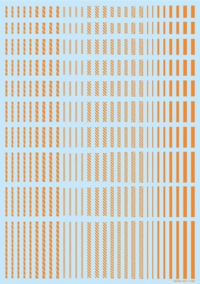 HIQ-LINED02-ORE HiQ Parts Line Decal 2 Orange (1pc)