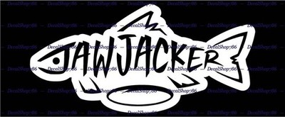 Jaw Jacker Ice Fishing - Sports - Car/SUV Vinyl Die-Cut Peel N' Stick Decals
