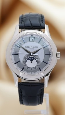 Patek Philippe Annual Calendar Mondphase 40mm Automatik Weißgold 5205G Origina