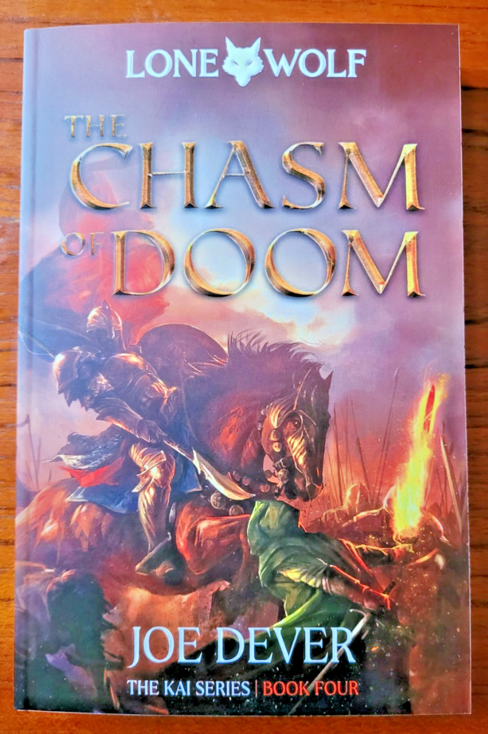 The Chasm of Doom: Lone Wolf Volume 4 by Joe Dever 2023 Paperback