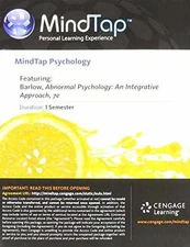 Abnormal Psychology: An Integrative Approach - Paperback, by Barlow - New a