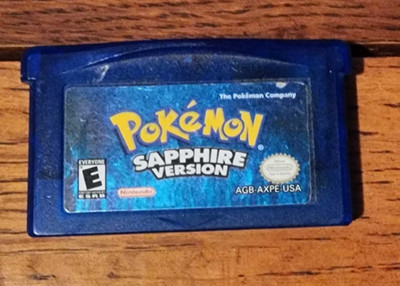 Pokemon: Sapphire (GBA, 2003) Authentic - Cartridge Only - DRY BATTERY