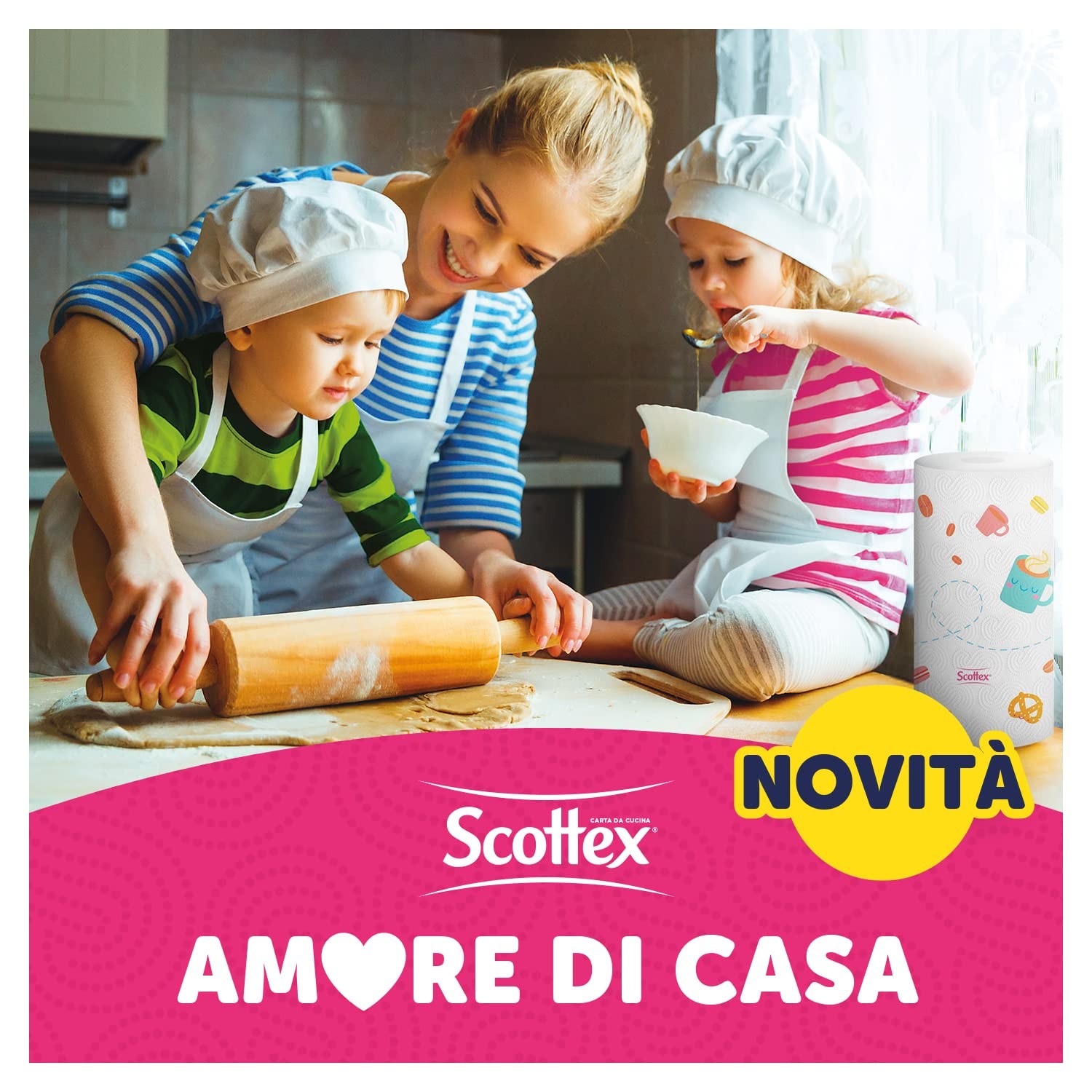 Eleganza e Igiene in Cucina con Scottex Amore di Casa - 21 Rotoli - 2