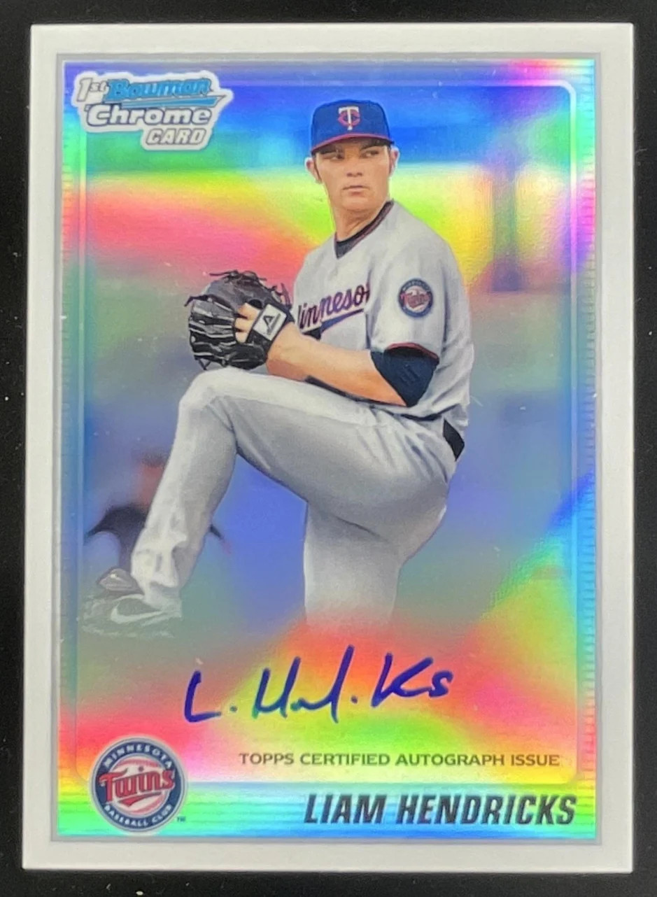 2010 Bowman Chrome Prospects Refractors #BCP183 Liam Hendriks Auto /500