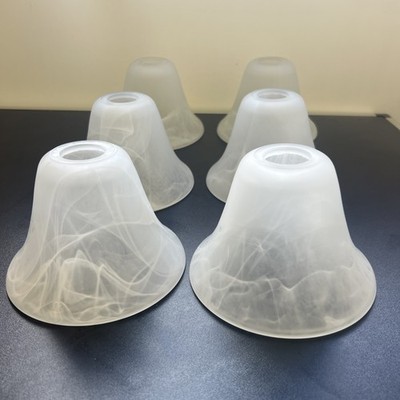 Vintage Milchglas Ersatzschirme 6 Stück