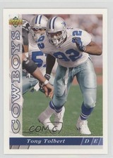 1993 Upper Deck Dallas Cowboys Tony Tolbert #D22 b2j