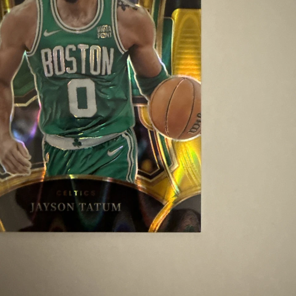 2023-24 Panini Select Jayson Tatum Gold Tectonic 10/10 Boston Celtics - Image 4 of 4