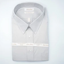 Roundtree & Yorke Gold Label Dress Shirt 2XLT 18.5-38/39 TALL Gray Non-Iron NWT
