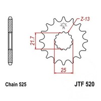Ritzel Antriebsritzel 15-ZäHne 525-Teilung FüR Yamaha TDM 850 N Bj. 1991-1993