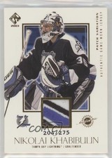 2002-03 Pacific Private Stock Reserve 204/275 Nikolai Khabibulin #143 Patch g0y