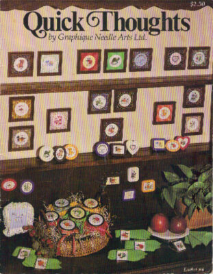 Quick Thoughts. Cross Stitch PATTERN Leaflet. 20 Mini Designs
