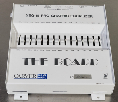 1 New NOS Carver XEQ-15 THE BOARD 15-Band Pro Graphic Equalizer