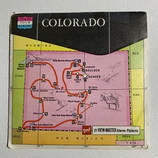 View-Master COLORADO State Tour Map A320 3 Reel Set 2 No Book
