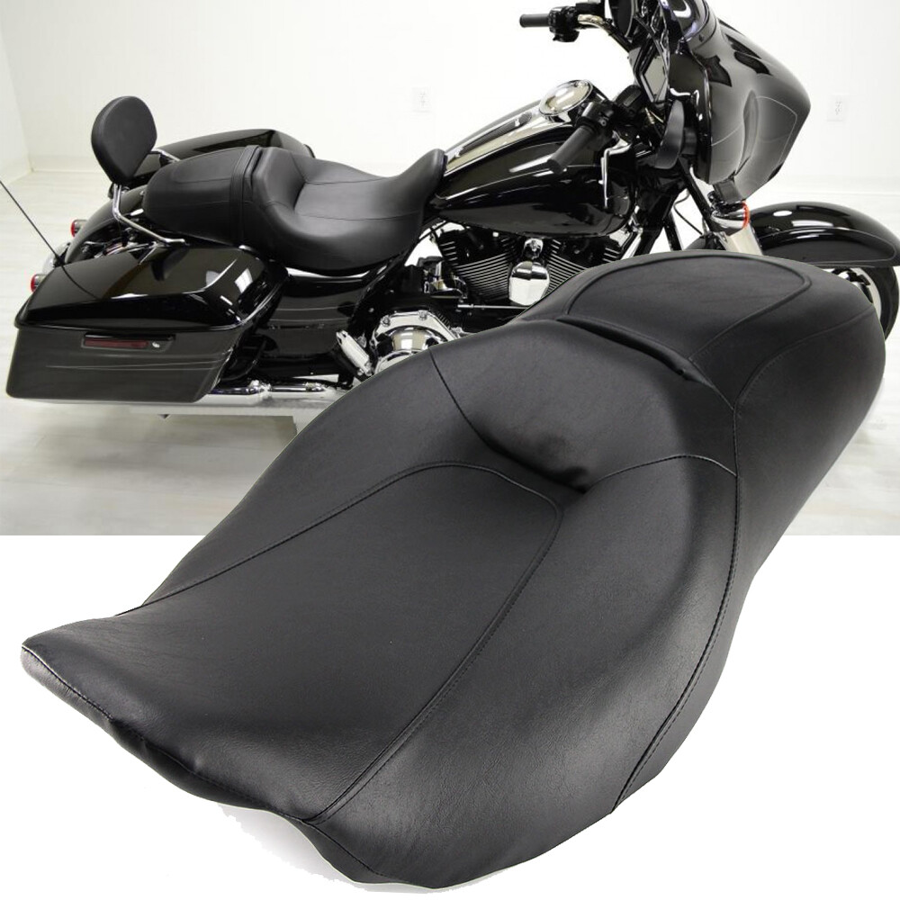 バイク ソロシート ハーレー Leather Motorcycles Seats Rider and Passenger Seat For Harley Street Glide Road King